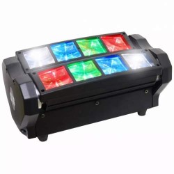 Barra Movil Beam Rotatoria Led Multicolor Mini Spider