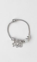 Pulseras Charms Plateada