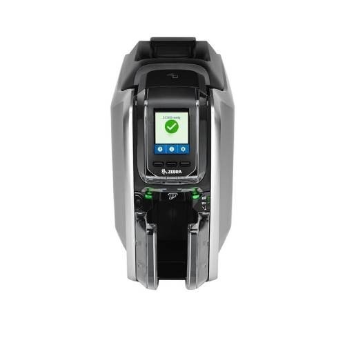 IMPRESORA DE CREDENCIALES ZEBRA ZC300, TRANSFERENCIA TÉRMICA, 2 CARAS, 300 X 300DPI, USB 2.0, ETHERNET, NEGRO/PLATA – INCLUYE CA