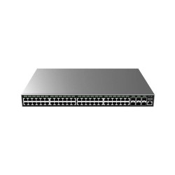 SWITCH GRANDSTREAM GIGABIT ETHERNET GWN7806P, 48 PUERTOS POE 10/100/1000MBPS + 6 PUERTOS SFP+, 400W, 216GBIT/S, 32.000 ENTRADAS 