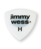 Jimmy Wess Púas Forma Escudo Heavy con Lija JW-TR-H(50), Blanco (Paquete con 50 pzas)