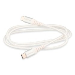 Cable USB Tipo C a C RadioShack 91 cm Trenzado Blanco