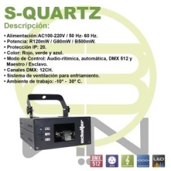 Laser Rgb Multicolor 700 Mw Red Green Blue Schalter Quartz S-QUARTZ