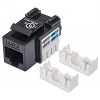 JACK RJ45 CAT6 INTELLINET UTP KEYSTONE DE IMPACTO NEGRO