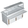 Gabinete Baño María Eléctrico para 2 Insertos - 0.90 x 0.70 x 0.90 Acero Inoxidable Tipo 441