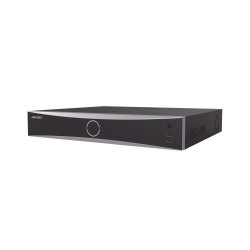 NVR HIKVISION DE 12 MEGAPÍXELES 4K, 32 CANALES IP, 16 PUERTOS POE+ CON RECONOCIMIENTO FACIAL Y ACUSENSE PARA REDUCIR FALSAS ALAR