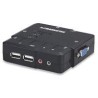 SWITCH KVM MANHATTAN 2 PTOS USB Y 2 PTOSVGA 3.5MM 1600X90...