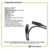 Cable Canon A Canon XLR 1 Metro Señal DMX Audio S-XLRPRO1.0