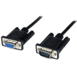CABLE MÓDUM SERIAL STARTECH.COM DB-9 MACHO – DB-9 HEMBRA, 2 METROS, NEGRO, SCNM9FM2MBK