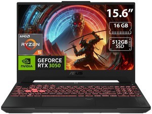 Laptop ASUS TUF GAMING A15: Procesador AMD Ryzen 5 7535HS (hasta 4.5 GHz), Memoria de 16GB SSD de 512GB, Pantalla de 15.6" LED,
