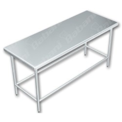 Mesa de Trabajo en Isla SIN Entrepaño - 2.00 X 0.70 X 0.90    Acero Inoxidable Tipo 304