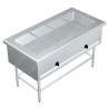 Mesa con Baño María a Gas - 0.90 X 0.70 X 0.90 Acero Inoxidable Tipo 441