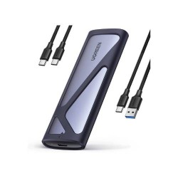 GABINETE (ENCLOSURE) UGREEN DE SSD 90264 M.2, USB-C, GRIS, 90264