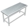 Mesa de Trabajo en Isla SIN Entrepaño - 2.00 X 0.70 X 0.90 Acero Inoxidable Tipo 441