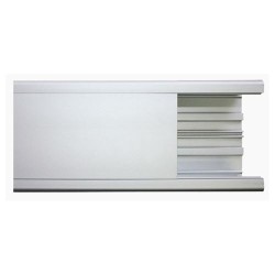 CANALETA DE ALUMINIO RECTANGULAR, 99 X 72 MM, TRAMO DE 3M. (8101-80300)