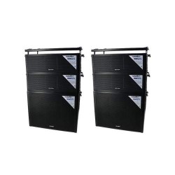 Sistema Amplificado Goliath 1500wrms Combo 2 Sub 18 4 Sat 8 GOLIATH