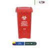 Combo bote de basura tapa vaivén Estra RPBI 35 L + paquete con 100 bolsas RPBI