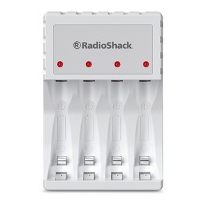 Cargador de Baterías AA y AAA RadioShack más 2 baterías AA Blanco