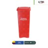 Combo bote de basura tapa vaivén Estra RPBI 53 L + paquete con 100 bolsas RPBI