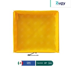 Berma portátil para derrames de 47×47? pulgadas de PVC