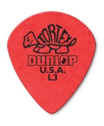 Dunlop Púas Tortex Jazz III Light 472RL3(36) .50mm, Rojo con 10 piezas