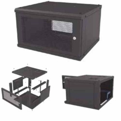 GABINETE LINKEDPRO DE PARED FIJO, PUERTA PERFORADA, RACK 19? DE 16 UR, SR-1916-GFP-VR2