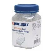 Intellinet Bote de Plugs RJ-45, Cat 6, UTP, 100 pzs