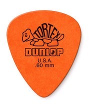 Dunlop Púas Tortex Standard 418B.60(36) .60mm, Naranja con 10 piezas