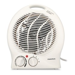 Calefactor con Ventilador Eléctrico RadioShack 2 potencias Blanco