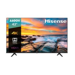 HISENSE SMART TV LED A60GV 43?, 4K ULTRA HD, WIDESCREEN, NEGRO