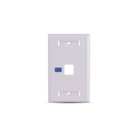 SAXXON A1751E – PLACA DE PARED / VERTICAL / 1 PUERTO TIPO KEYSTONE / COLOR BLANCO