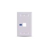 SAXXON A1751E – PLACA DE PARED / VERTICAL / 1 PUERTO TIPO KEYSTONE / COLOR BLANCO