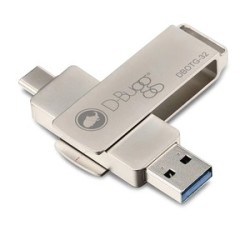 Memoria USB a USB Tipo C DBugg / 32 gb / Plata