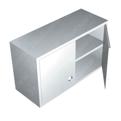 Alacena a Muro con 2 Puertas Abatibles - 1.00 X 0.40 X 0.60 Acero Inoxidable Tipo 441
