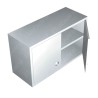 Alacena a Muro con 3 Puertas Abatibles - 1.50 X 0.40 X 0.60 Acero Inoxidable Tipo 304