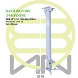 Soporte Para Proyector Con Extension De 63-100cm S-CEILING100B