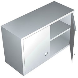 Alacena a Muro con 3 Puertas Abatibles - 1.50 X 0.40 X 0.60  Acero Inoxidable Tipo 441