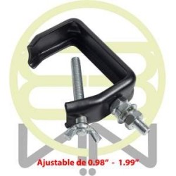 Hamburguesa Clamp Acero Ptr Tubo 2 Pulg Soporte 10kg