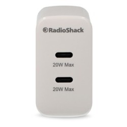 Cargador de Pared 2 puertos Tipo C RadioShack Blanco