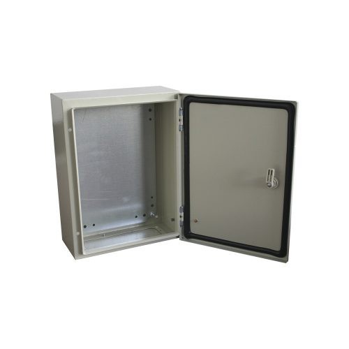 PRECISION GABINETE DE ACERO IP66 PARA EXTERIORES, 30 X 40 X 20CM, HASTA 30KG, GRIS, CON PLACA TRASERA INTERIOR DE METAL Y COMPUE