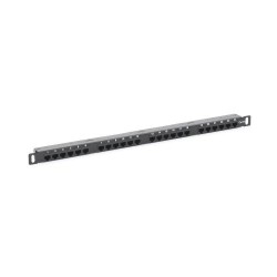 PANEL DE PARCHEO DE IMPACTO LINKEDPRO BY EPCOM (110) SIN BLINDAJE DE 24 PUERTOS CAT6A CON BARRA PARA ORGANIZAR CABLE, LP-PP-CU-6