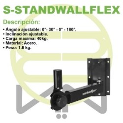 Soporte Stand Pedestal Bafle Pared Todos Mod Y Tamaños S-STANDWALLFLEX