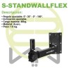 Soporte Stand Pedestal Bafle Pared Todos Mod Y Tamaños S-STANDWALLFLEX