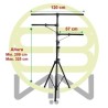 Stand Tripie Pedestal Para Luces Profesional 3.30m De Altura