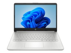 Laptop HP Consumo 14-dq0532la: Procesador Intel Celeron N4120 (Hasta 2.6 GHz), Memoria de 4GB DDR4, SSD de 128GB, Pantalla de 14