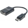 CABLE ADAPTADOR MANHATTAN DISPLAYPORT A VGA HD15 1080P M-H
