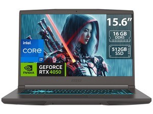 Laptop Gamer MSI Thin B13VE-2897MX: Video NVIDIA GeForce RTX 4050, Procesador Intel Core i7, Memoria de 16GB DDR5, SSD de 512GB,