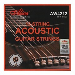 Cuerdas Alice De Bronce .10/.47 P/ Guitarra De 12 Cuerdas