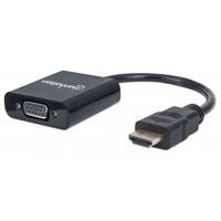 CONVERTIDOR MANHATTAN HDMI A VGA. HDMI MACHO A VGA HEMBRA...