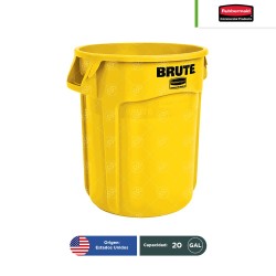 Contenedor redondo Brute sin tapa Rubbermaid 20 Gal